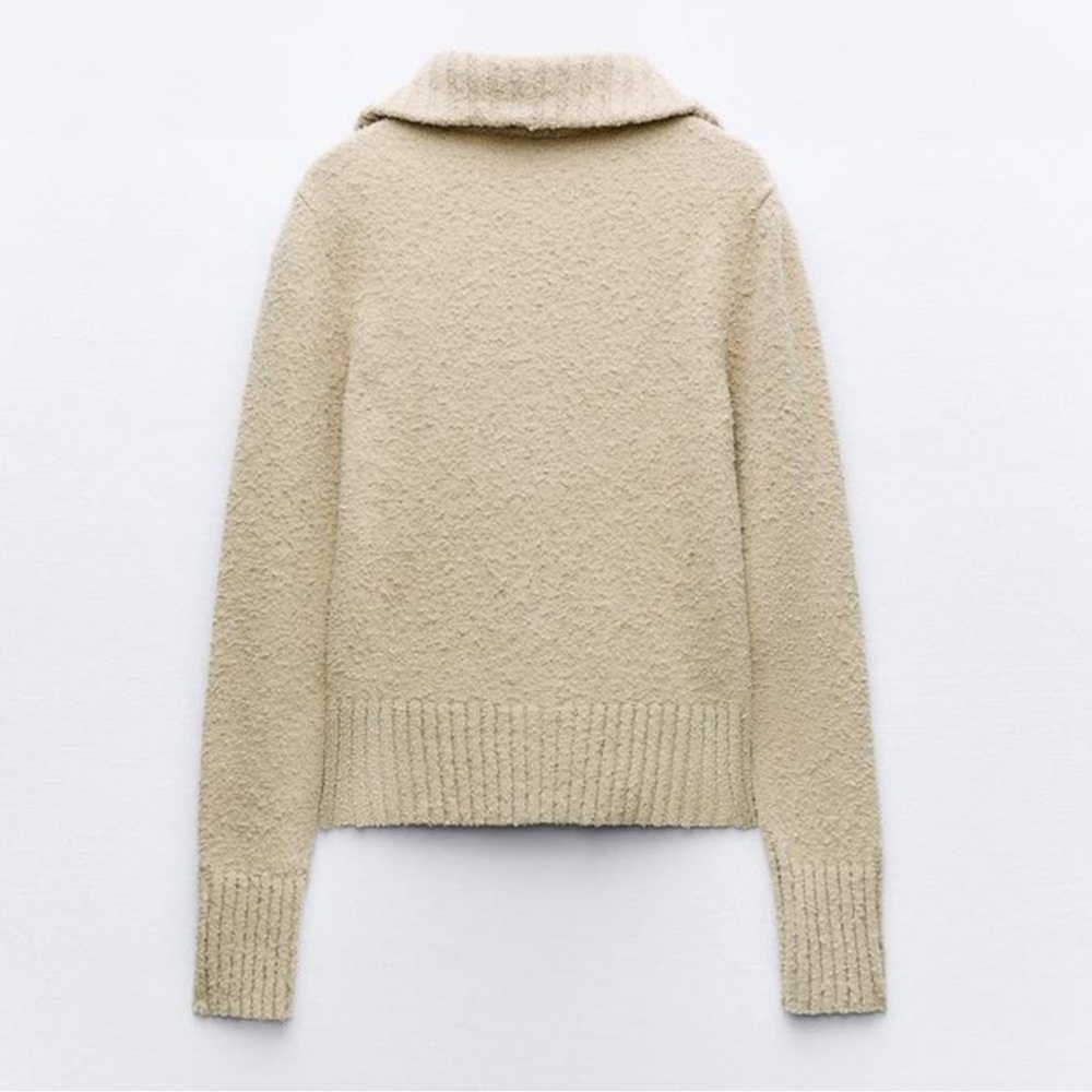 Brand new Zara Boucle Knit Cardigan - Picture 2 of 5